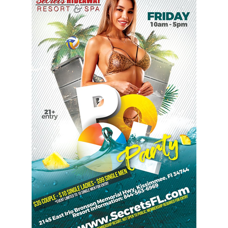 Pool Party 10am-5pm - Arouse Weekend
